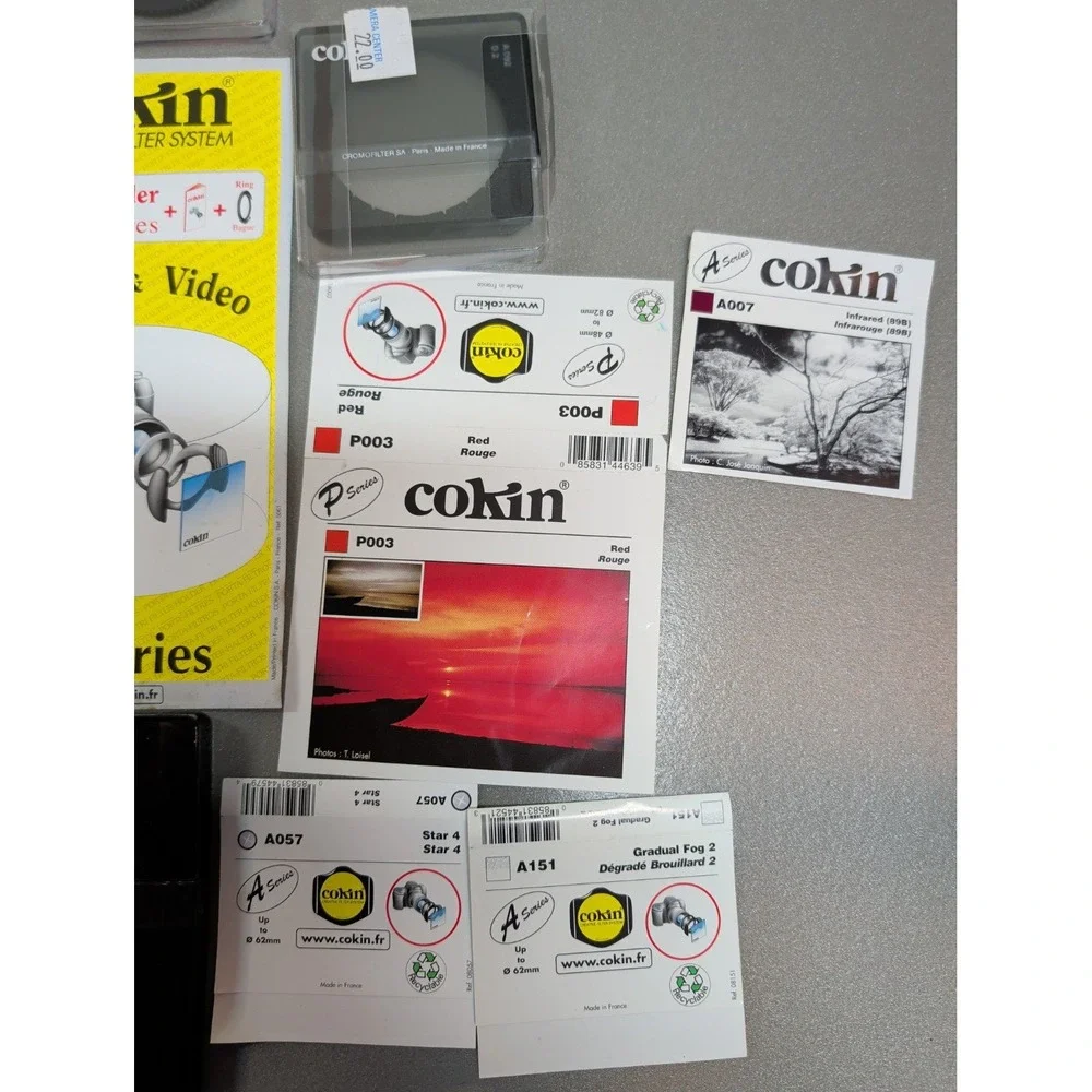 Cokin Coastar Camera Filter Lot P A Series Infrared Red Fog Star Tokina Hood
